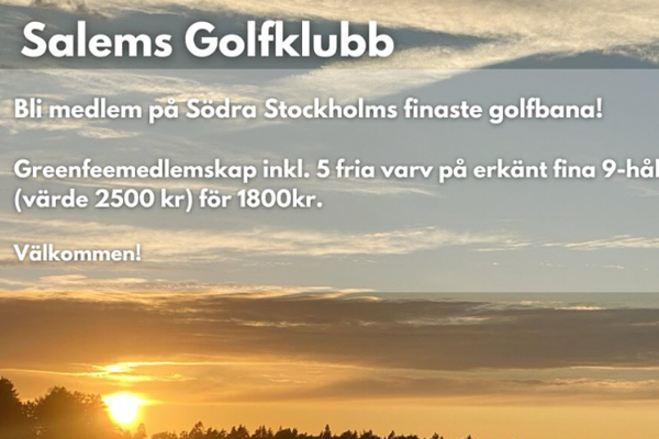 Greenfeemedlemskap med mycket innehåll!