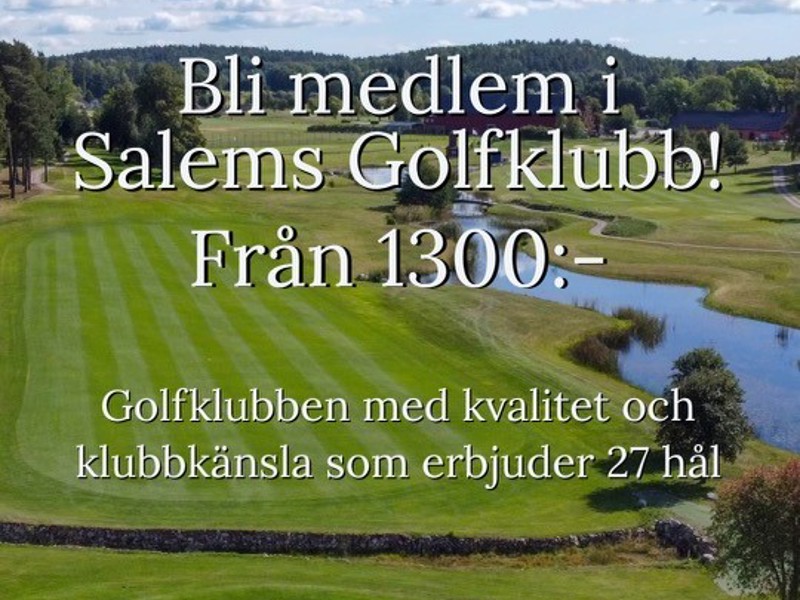 Bli medlem innan 1/5 och betala från 1300:-